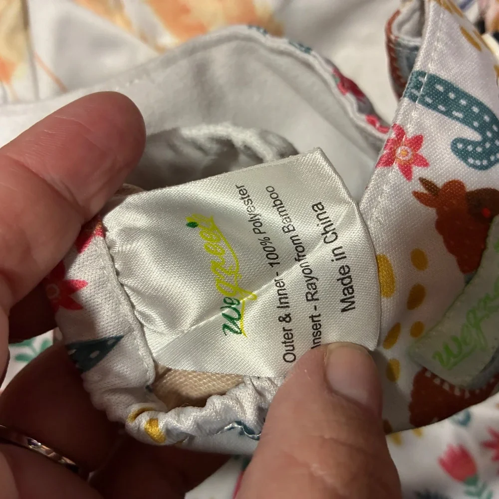 Nora's Nursery Alvababy Wegreeco Pocket Diapers Inserts Floral Cactus Lot OS